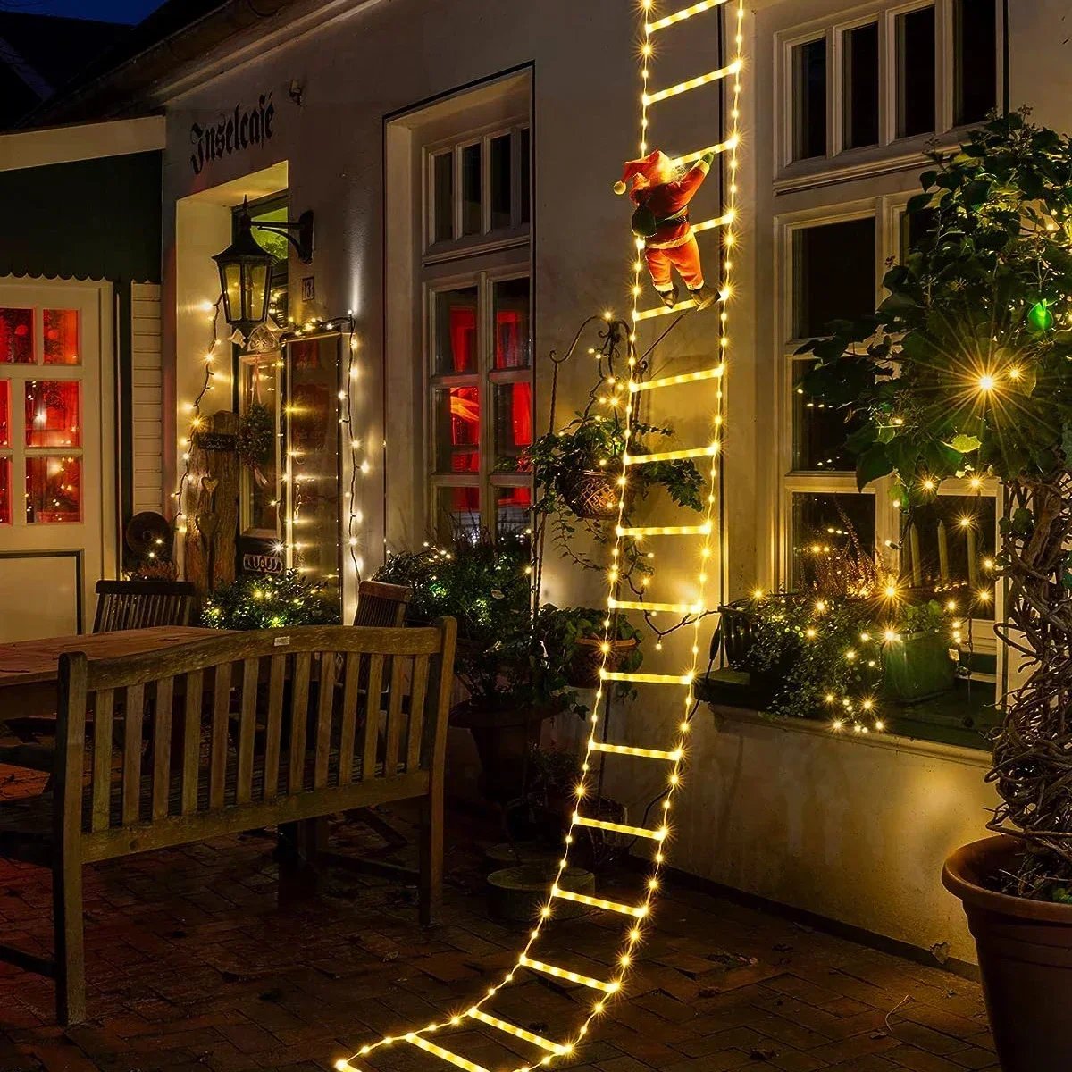 Xmas Outdoor Lighting Decorations - Lumière d'échelle LED pour la décoration
