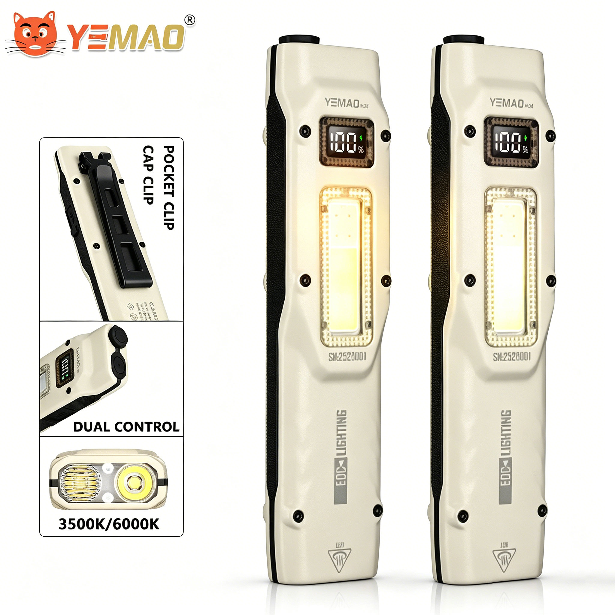 Outdoor Lighting B&Q - Portable 880LM YEMAO M28 Ultra-mince Tactique