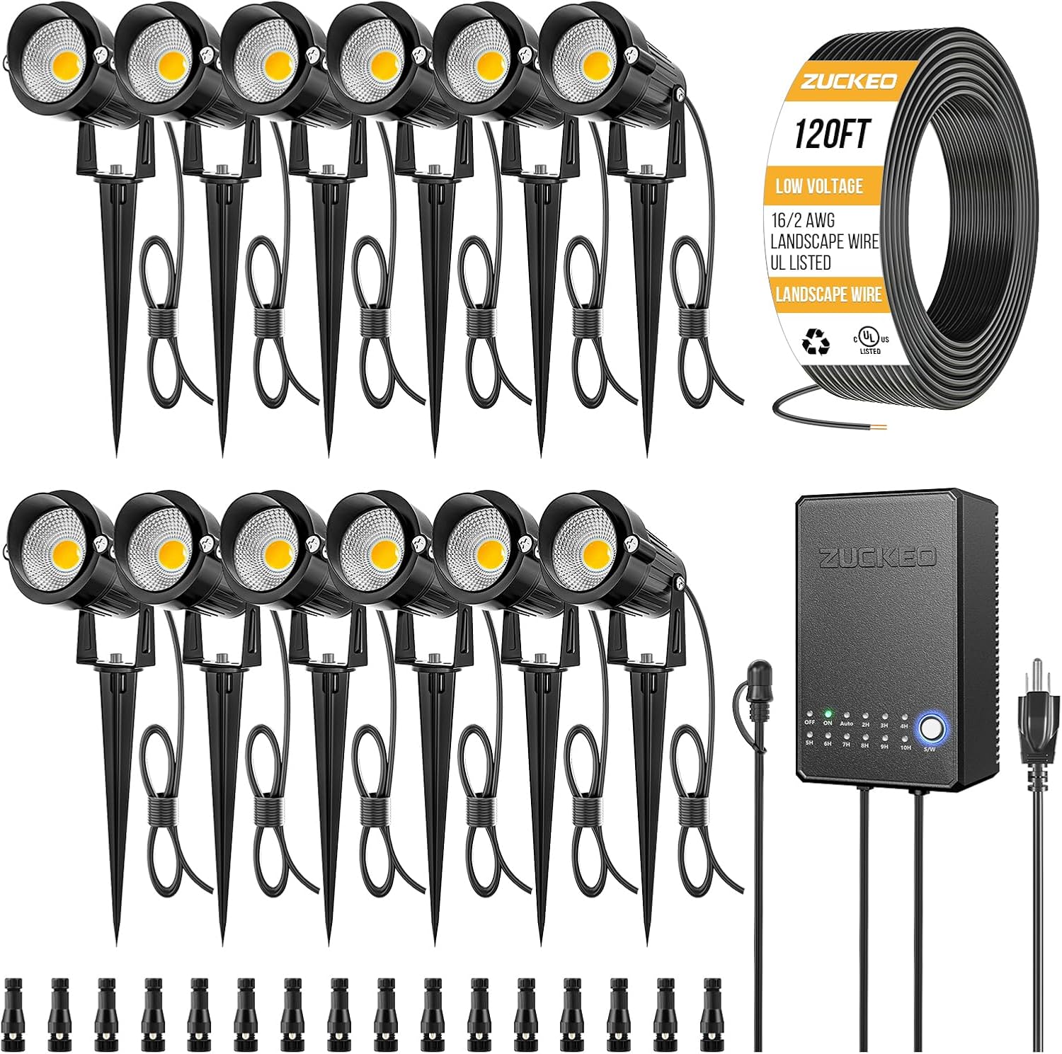 Outdoor Lighting Kits Low Voltage - Kit d'éclairage paysager tout-en-un basse tension,