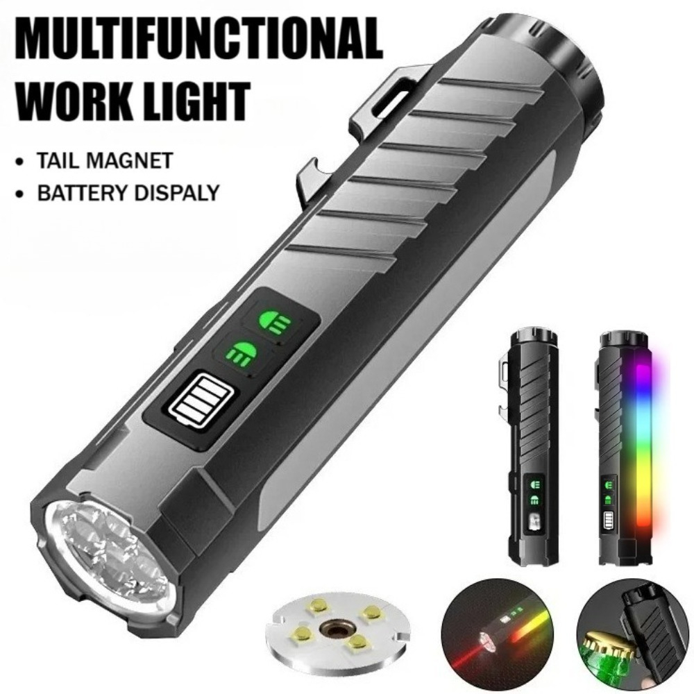 Outdoor Lighting Rechargeable - Lampe torche LED multifonctionnelle à lumière