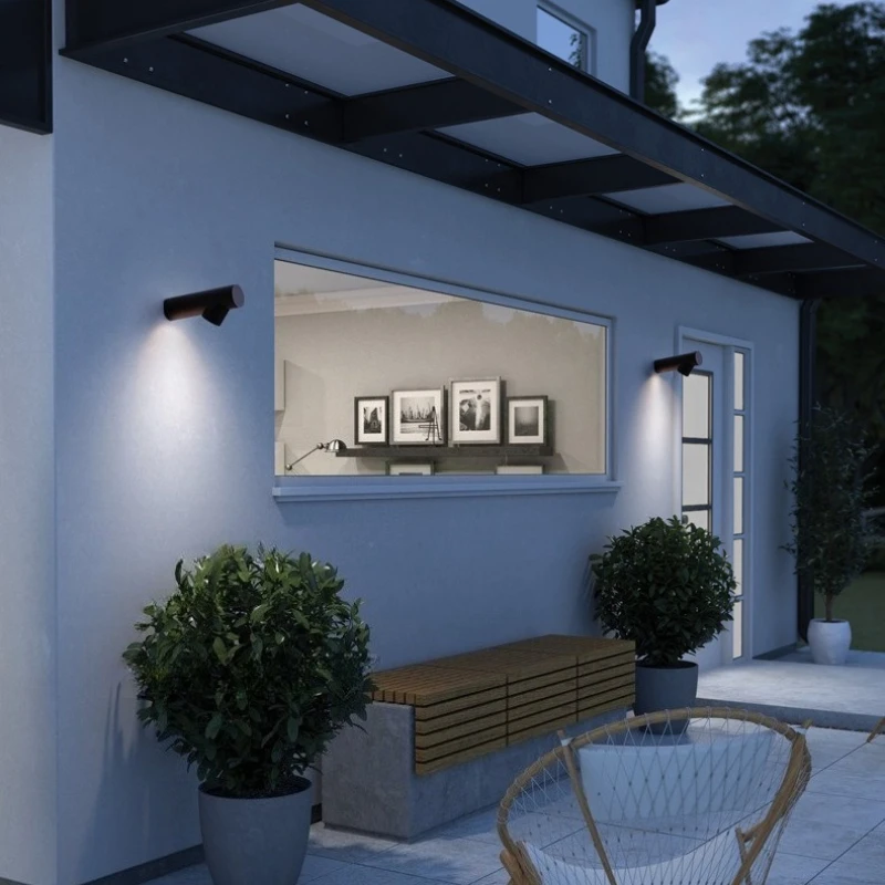 Outdoor Lighting Accent - SANDYHA moderne mur LED lampe Unique