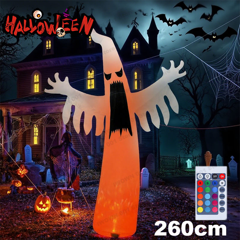 Outdoor Lighting Event - Fantôme effrayant gonflable d'halloween avec lumières