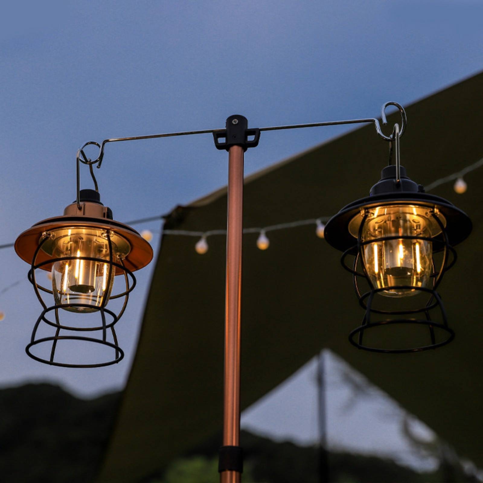 Outdoor Lighting Poles - Support trépied avec crochets, support de