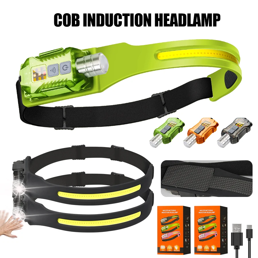 Outdoor Lighting Rechargeable - Lampe frontale LED puissante, Portable, Rechargeable,