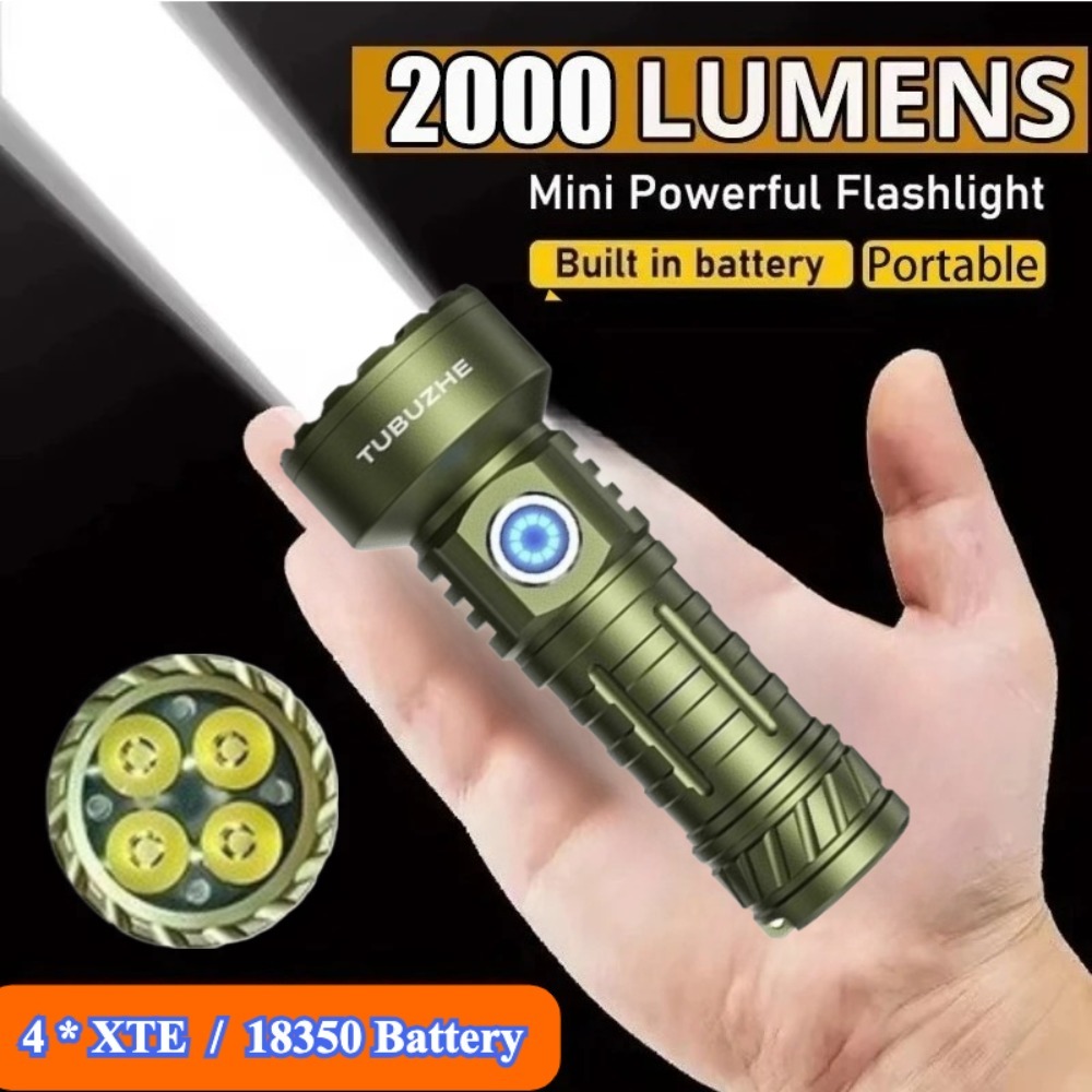 Outdoor Lighting Types - Mini torche en acier ultra-lumineuse à