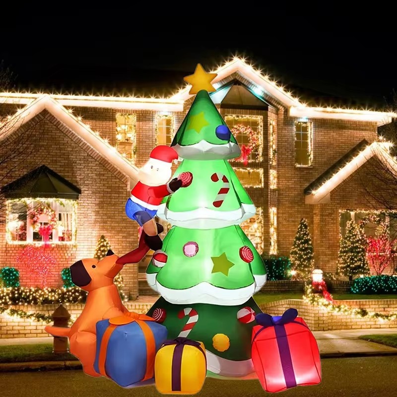 Xmas Outdoor Lighting Decorations - Sapin de Noël Gonflable Modèle 7