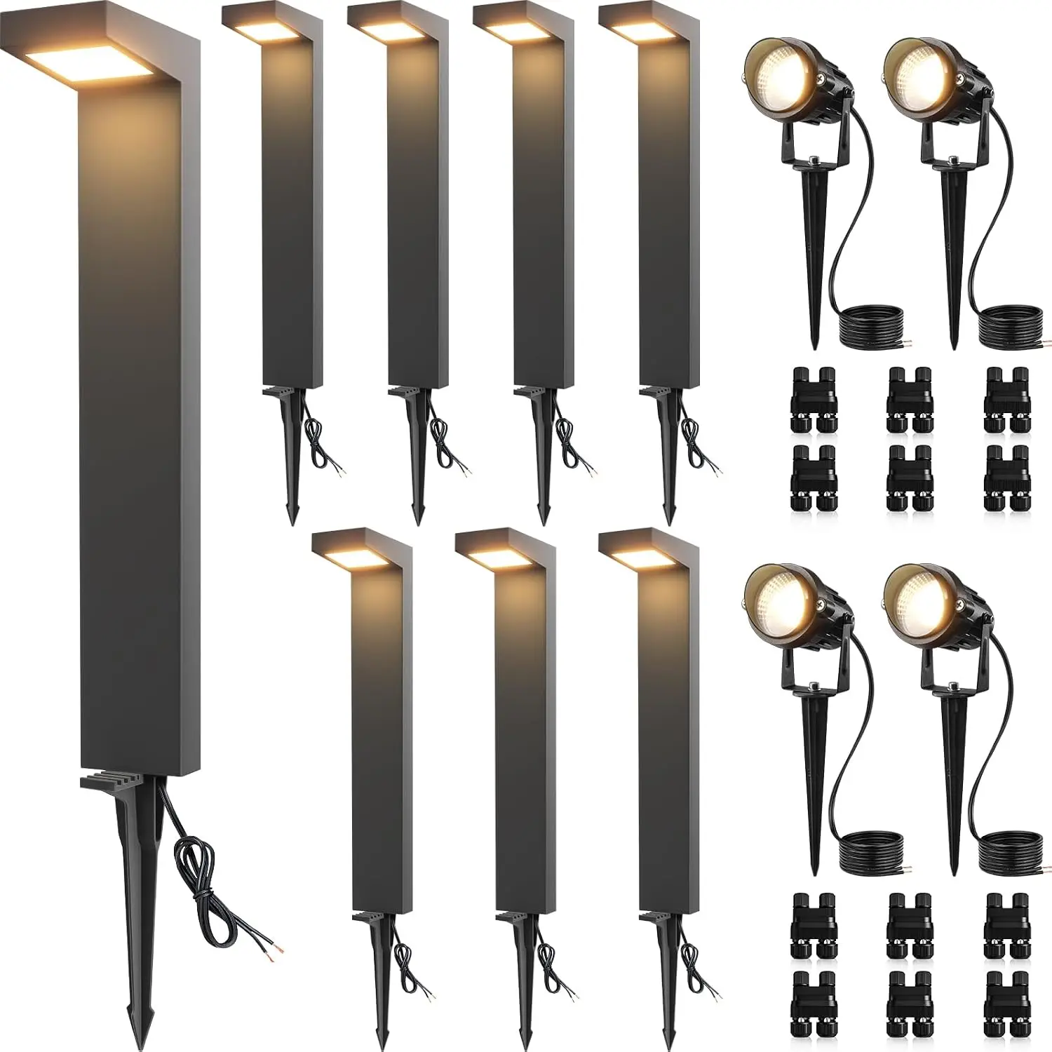 Outdoor Lighting Kits Low Voltage - Kit d'éclairage paysager LED basse tension,
