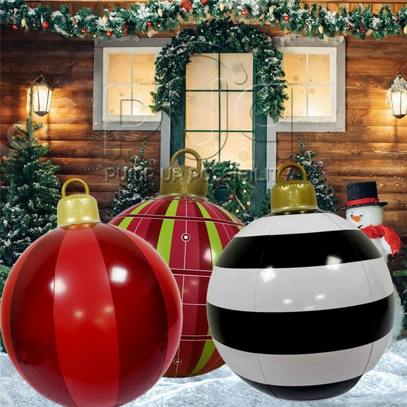 Xmas Outdoor Lighting Decorations - Boule gonflable décorative de Noël d'extérieur