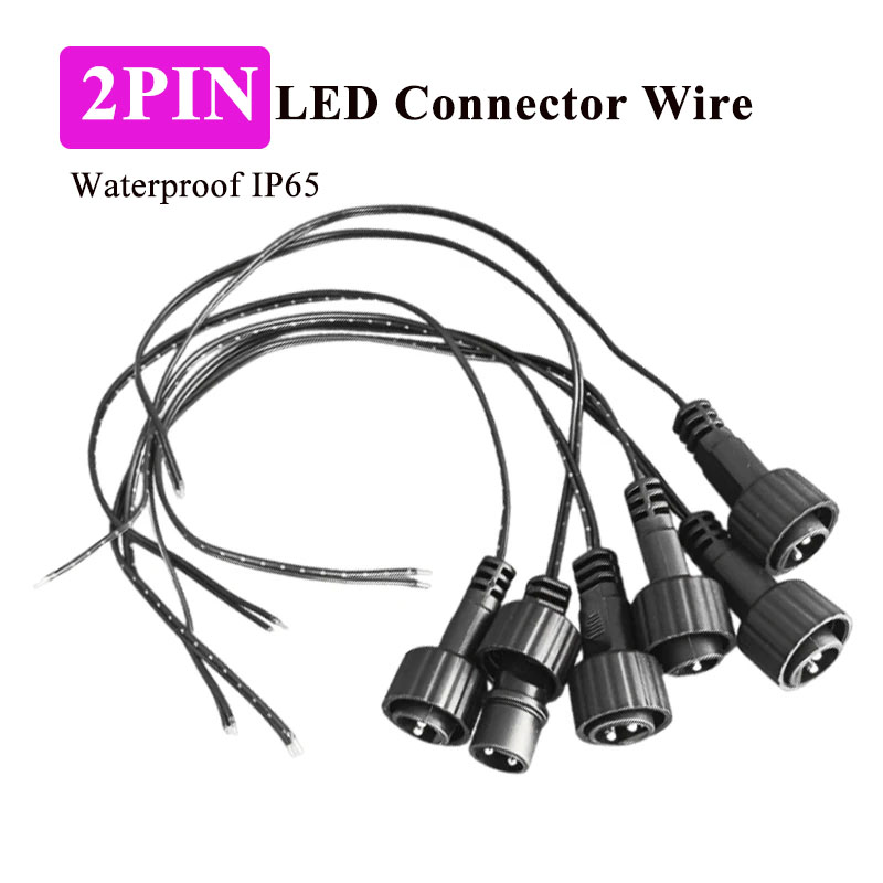 Outdoor Lighting Extension Cord - Connecteur LED extérieur 2 broches avec