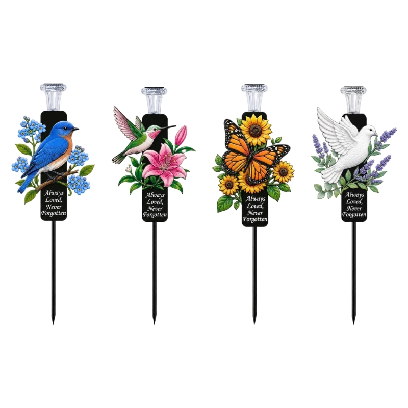 Outdoor Lighting Accent - Lampe sur piquet jardin en métal,