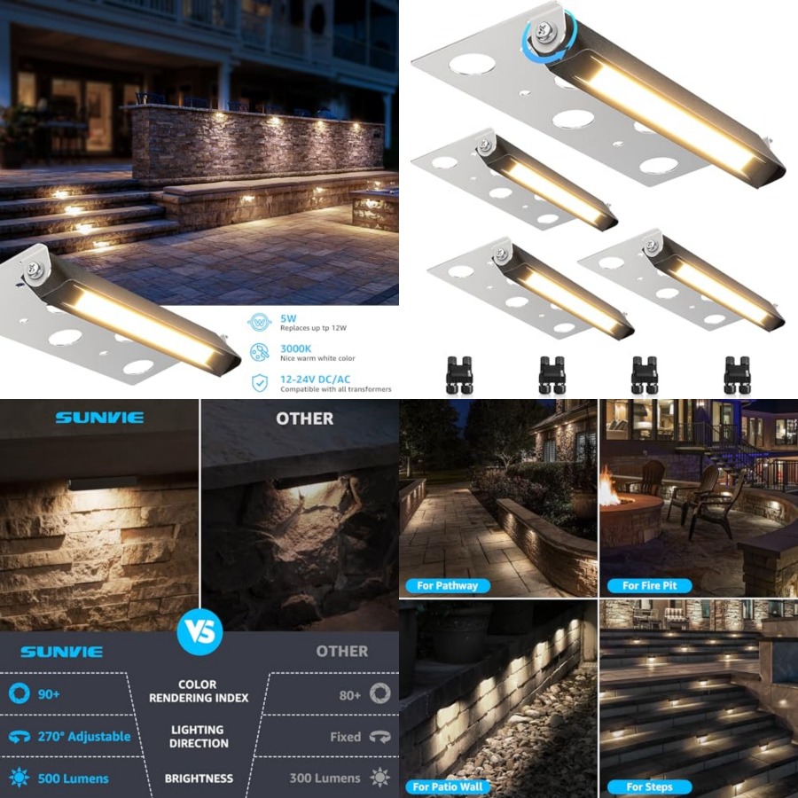Outdoor Lighting Voltage - Éclairage LED 5W pour aménagement paysager,