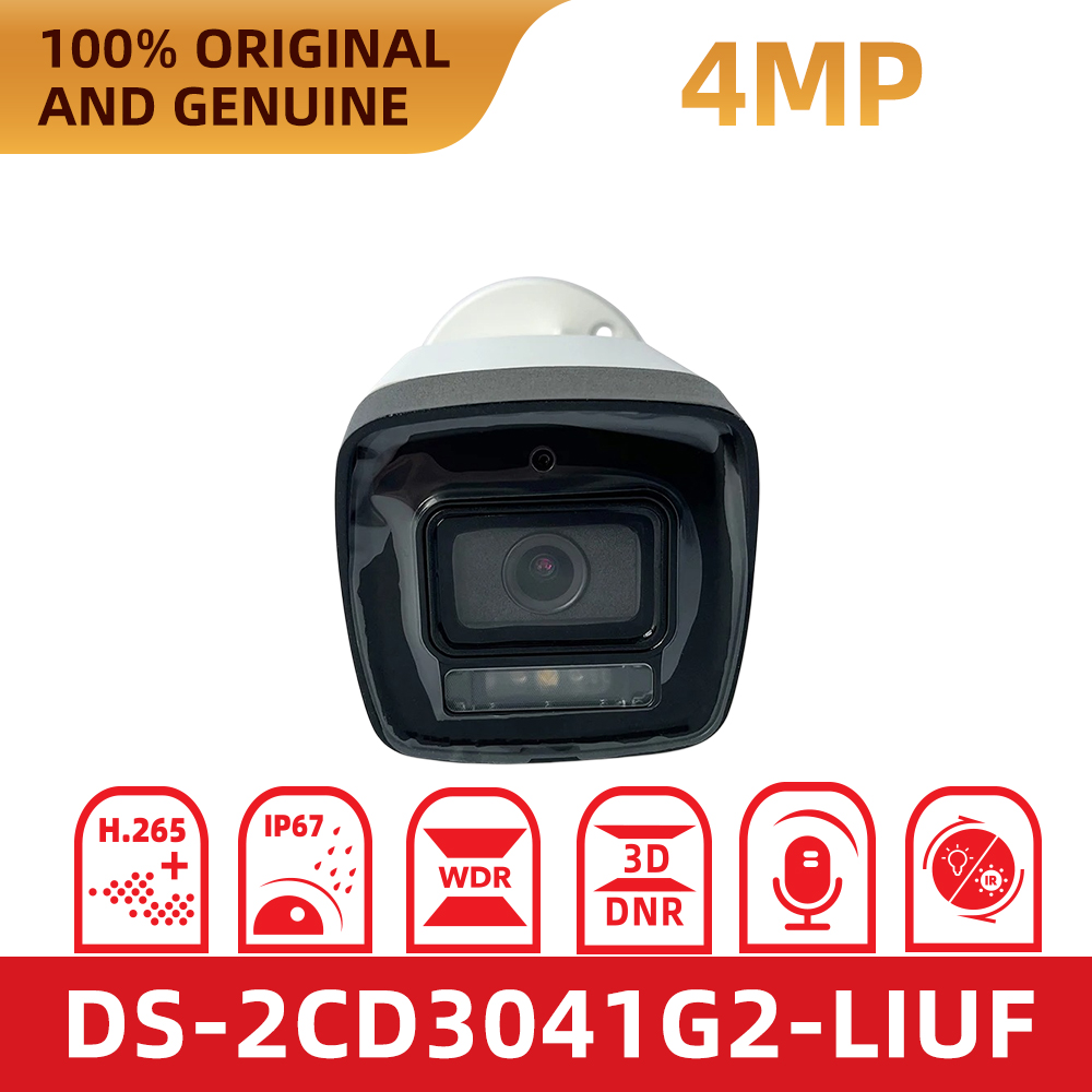 Outdoor Lighting No Electricity - Caméra IP Bullet PoE Hikvision originale