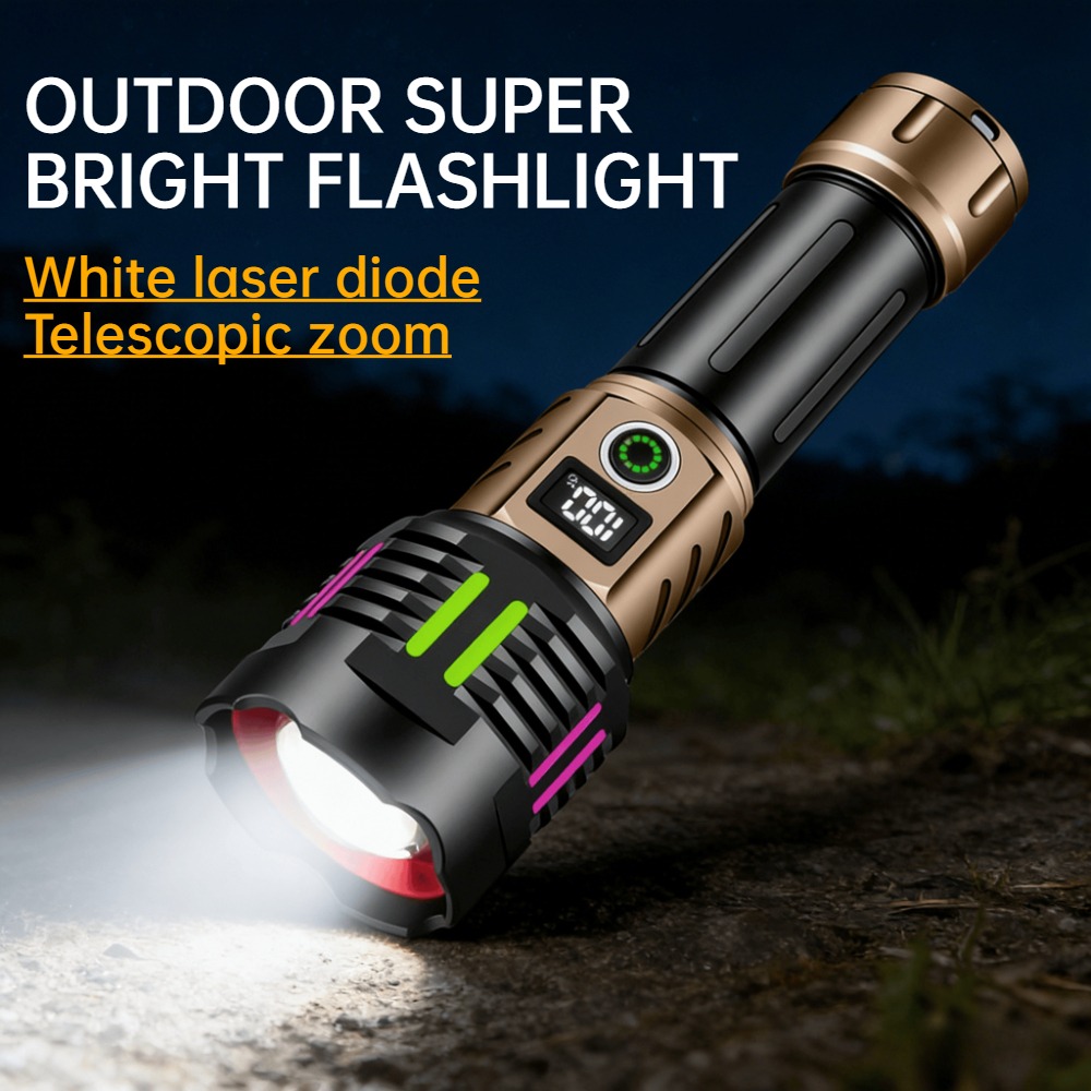 Outdoor Lighting Types - Lampe torche LED à lumière blanche