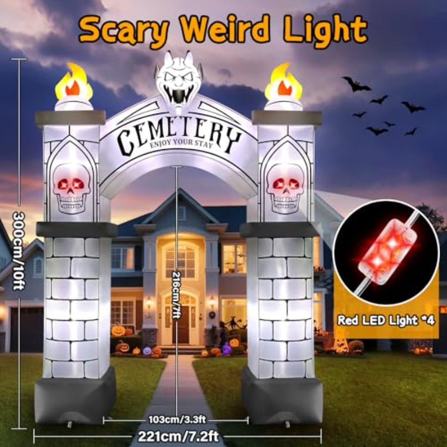 Arche gonflable d'Halloween de - Outdoor Lighting Event avis et prix