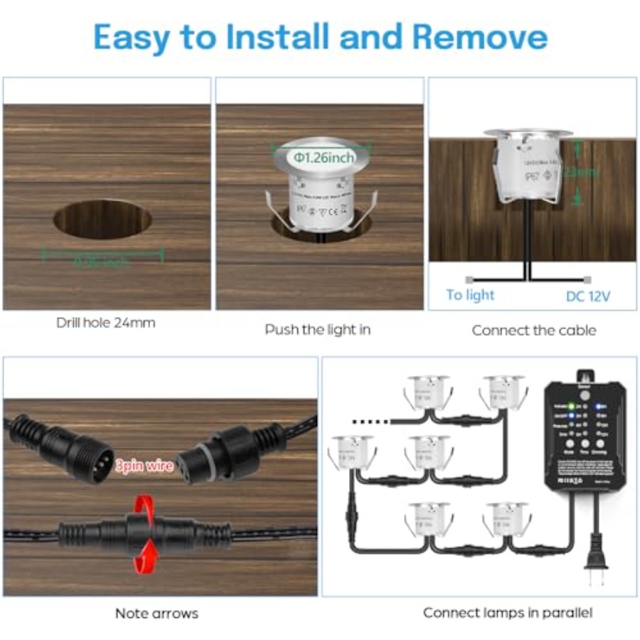 Kit d'éclairage de terrasse RG - Outdoor Lighting Kits Low Voltage avis et prix