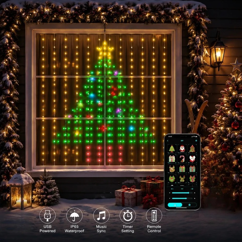 Rideaux lumineux LED à pixels  - Outdoor Lighting Decoration avis et prix