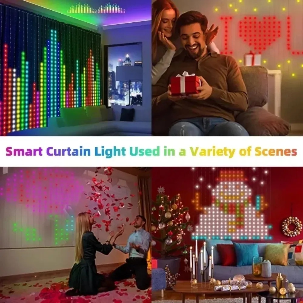 Rideaux lumineux LED à pixels  - Outdoor Lighting Decoration avis et prix