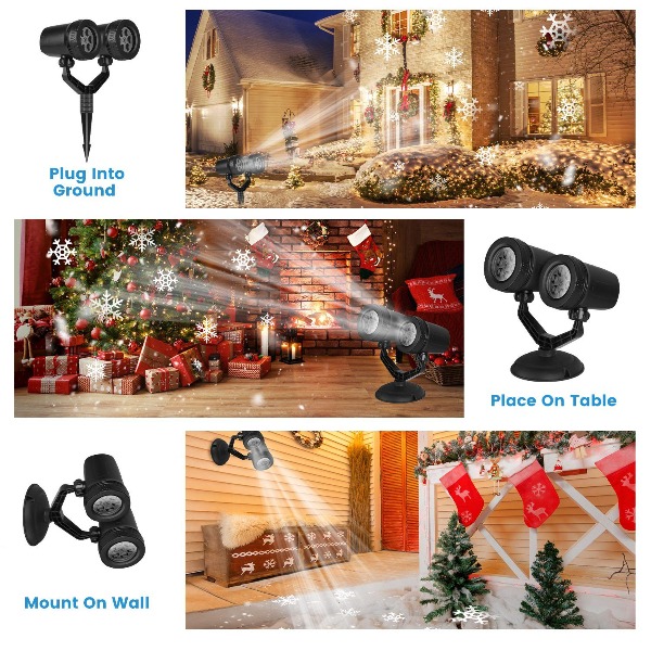 Projecteur de flocons de neige - Xmas Outdoor Lighting Decorations avis et prix