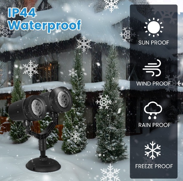 Projecteur de flocons de neige - Xmas Outdoor Lighting Decorations avis et prix