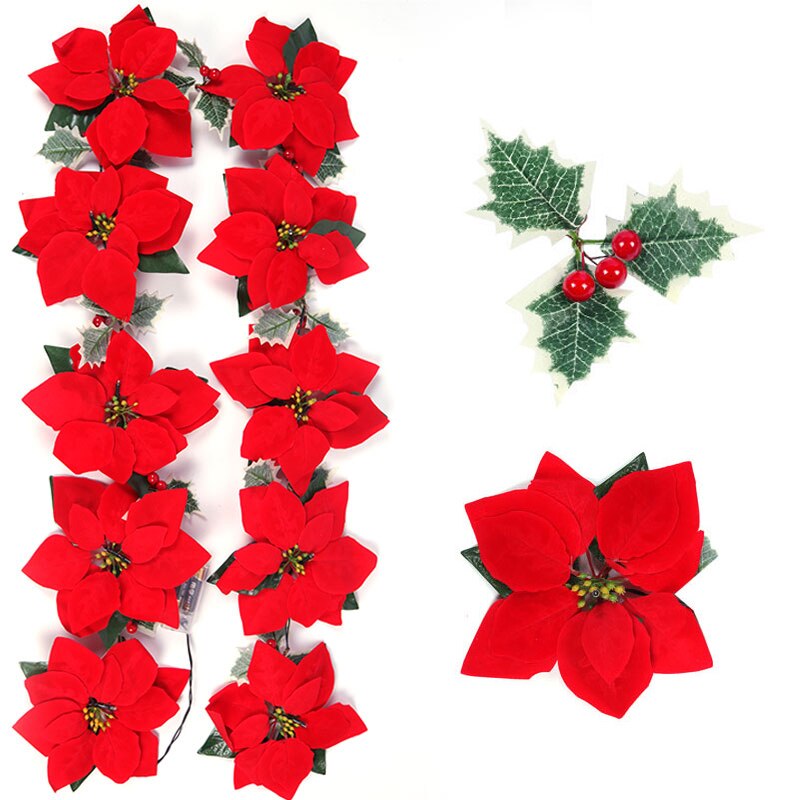 Guirxiété Lumineuse de Fleurs  - Xmas Outdoor Lighting Decorations avis et prix
