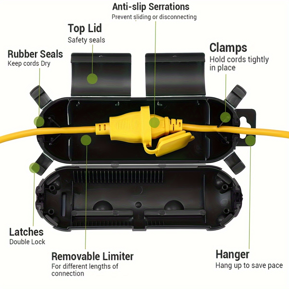 Couvercle de sécurité de prote - Outdoor Lighting Extension Cord avis et prix