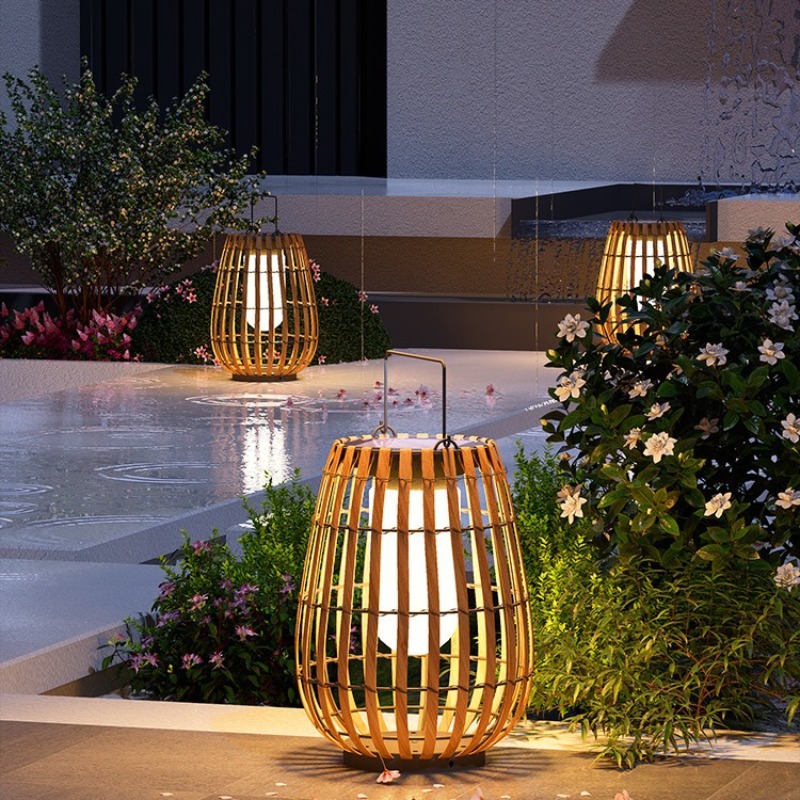 Lampe solaire de luxe en rotin - Outdoor Lighting Accent avis et prix