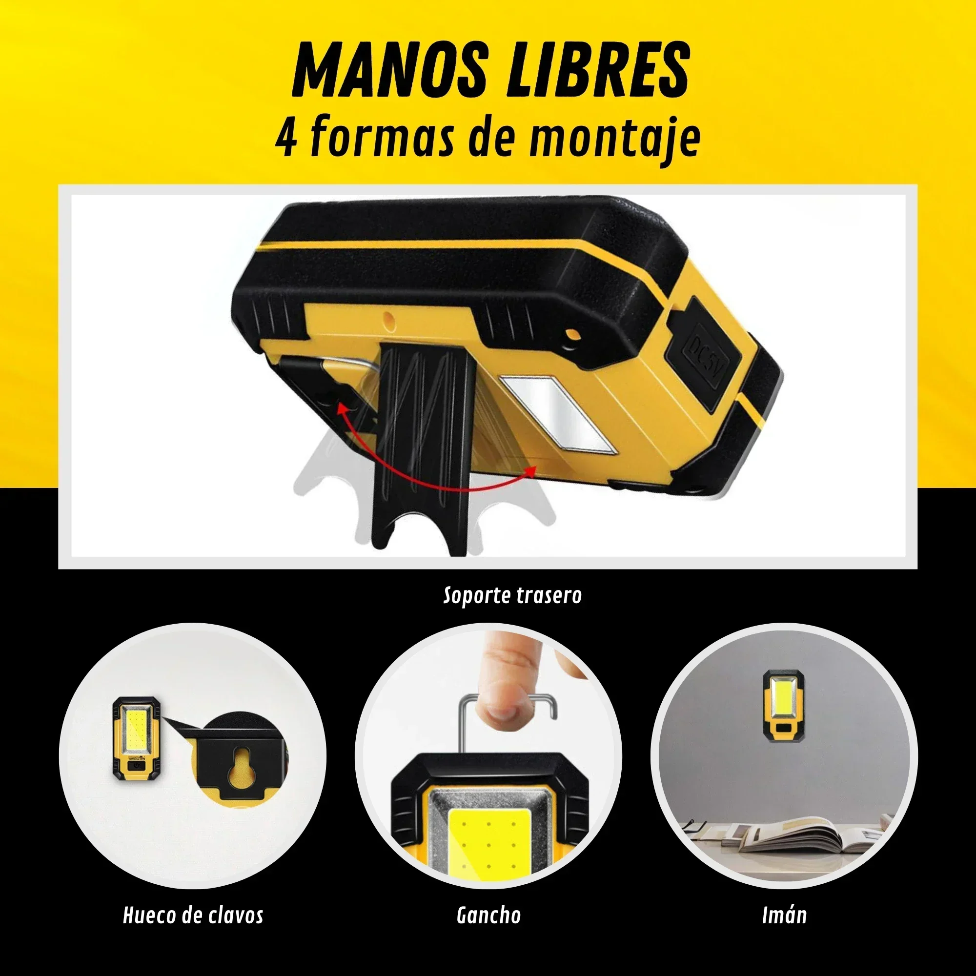 Lampe de travail rechargeable  - Outdoor Lighting B&Q avis et prix