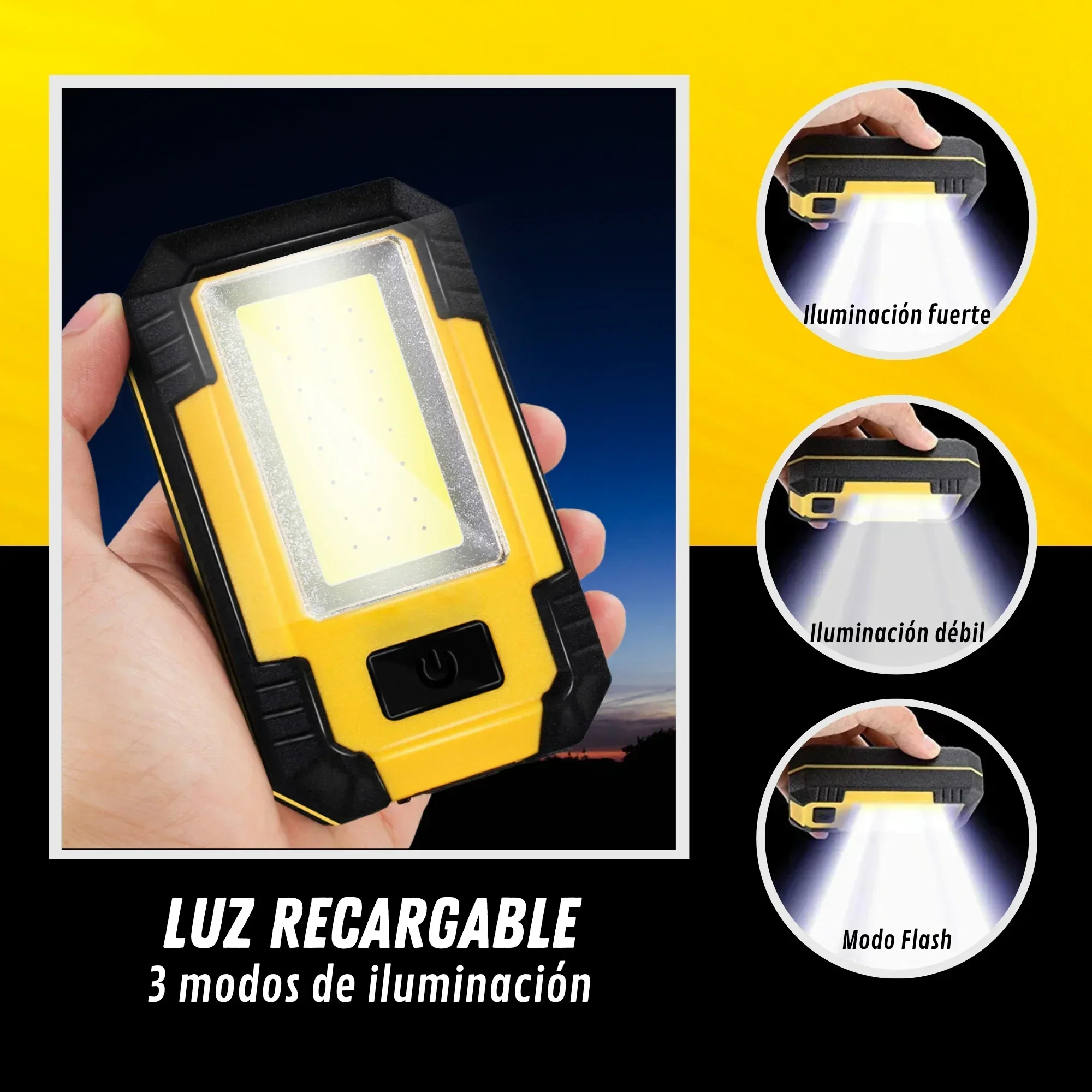 Lampe de travail rechargeable  - Outdoor Lighting B&Q avis et prix