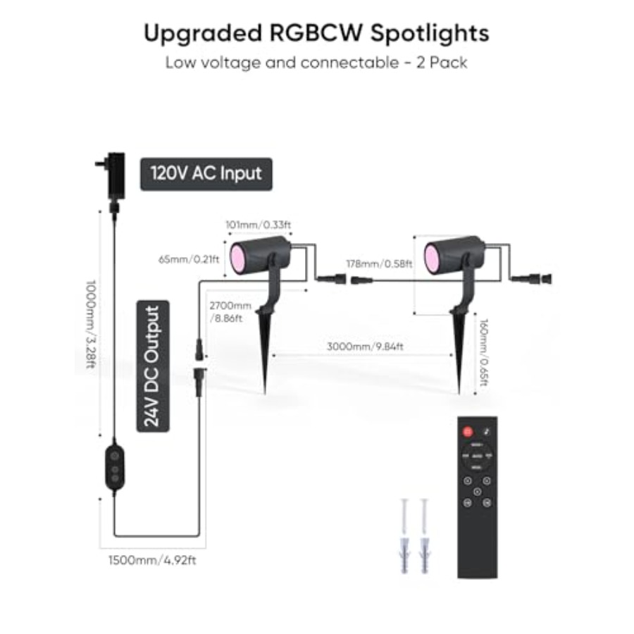 Projecteur extérieur 00lm, kit - Outdoor Lighting Kits Low Voltage avis et prix