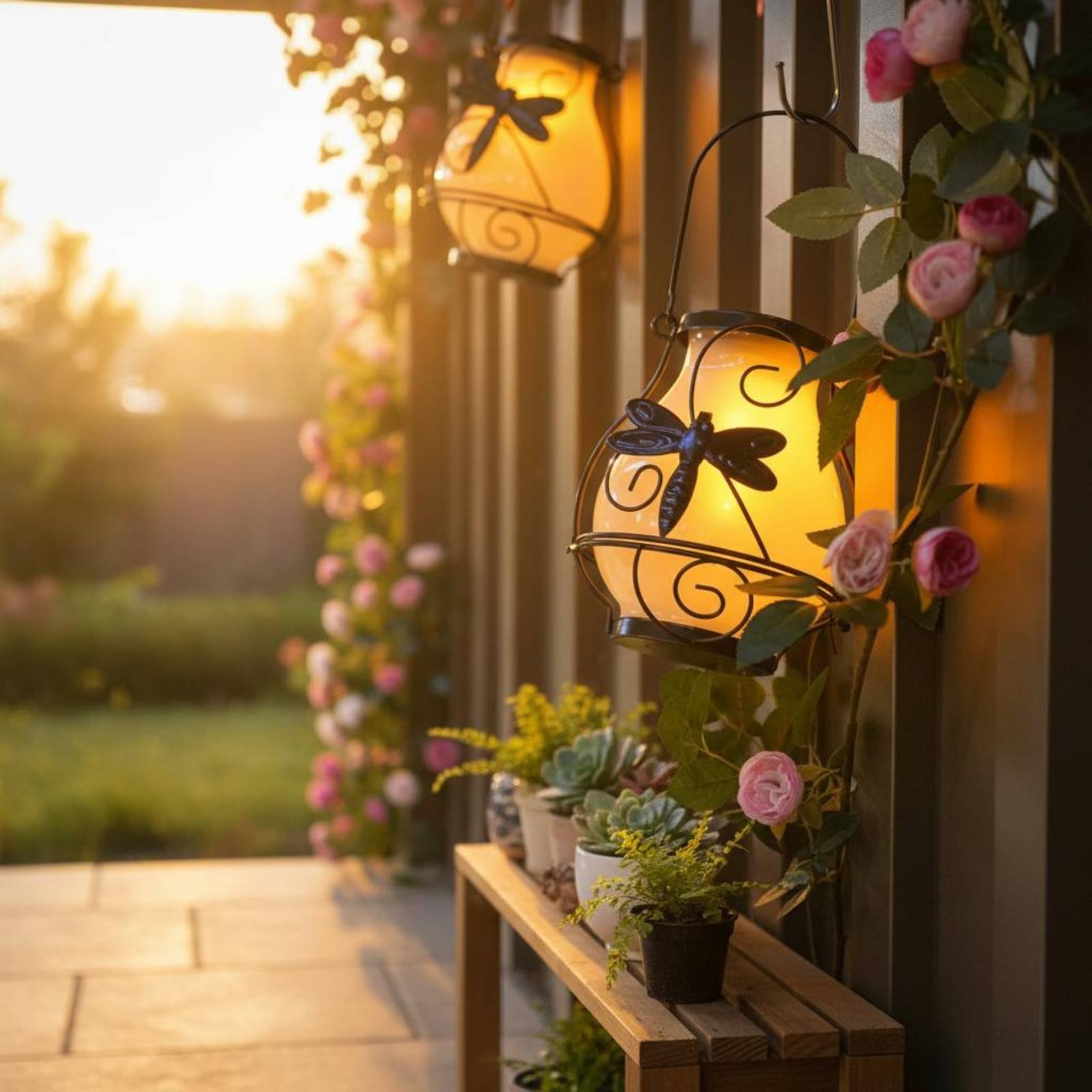 Lanterne solaire en forme de p - Outdoor Lighting Decoration avis et prix