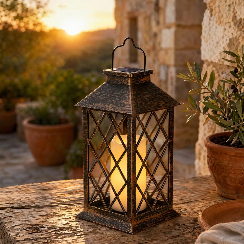Lanterne solaire rétro, lanter - Outdoor Lighting Decoration avis et prix