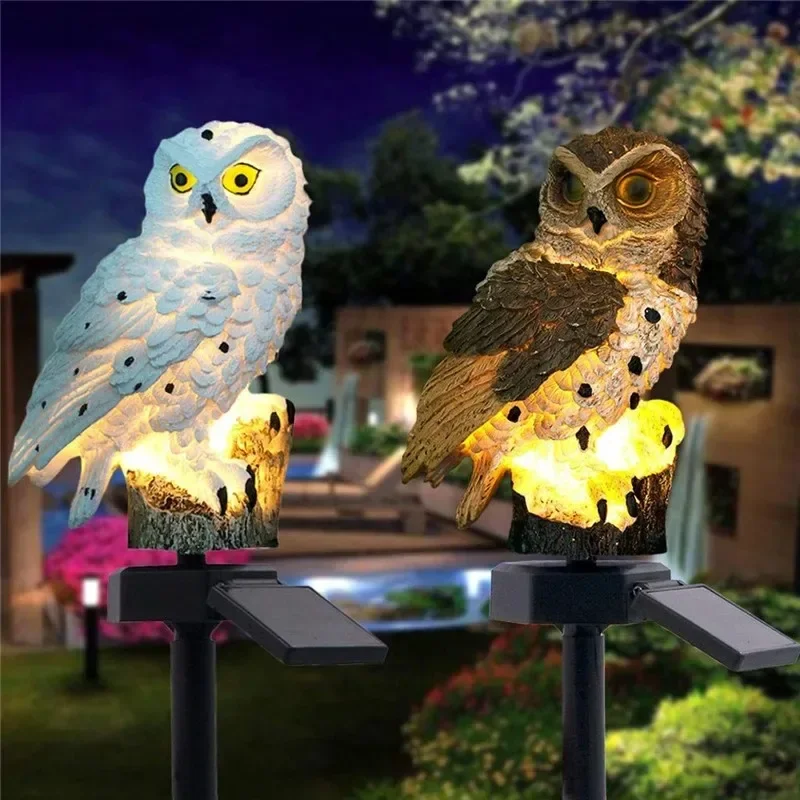 Statue de hibou solaire, lumiè - Outdoor Lighting Types avis et prix