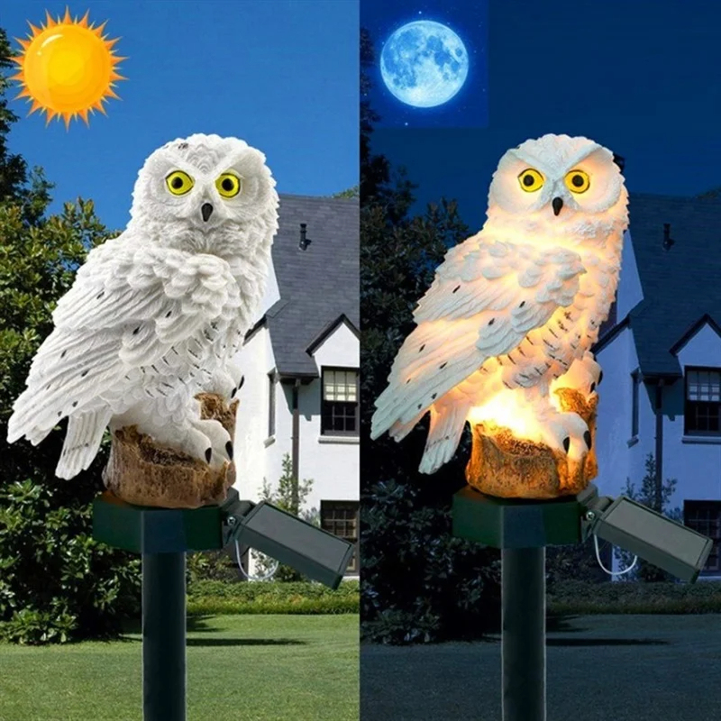 Statue de hibou solaire, lumiè - Outdoor Lighting Types avis et prix