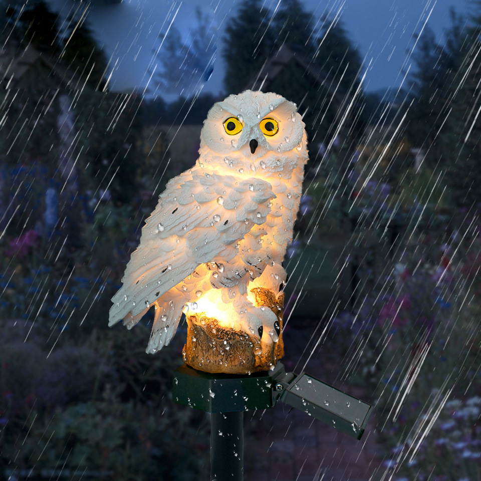 Statue de hibou solaire, lumiè - Outdoor Lighting Types avis et prix