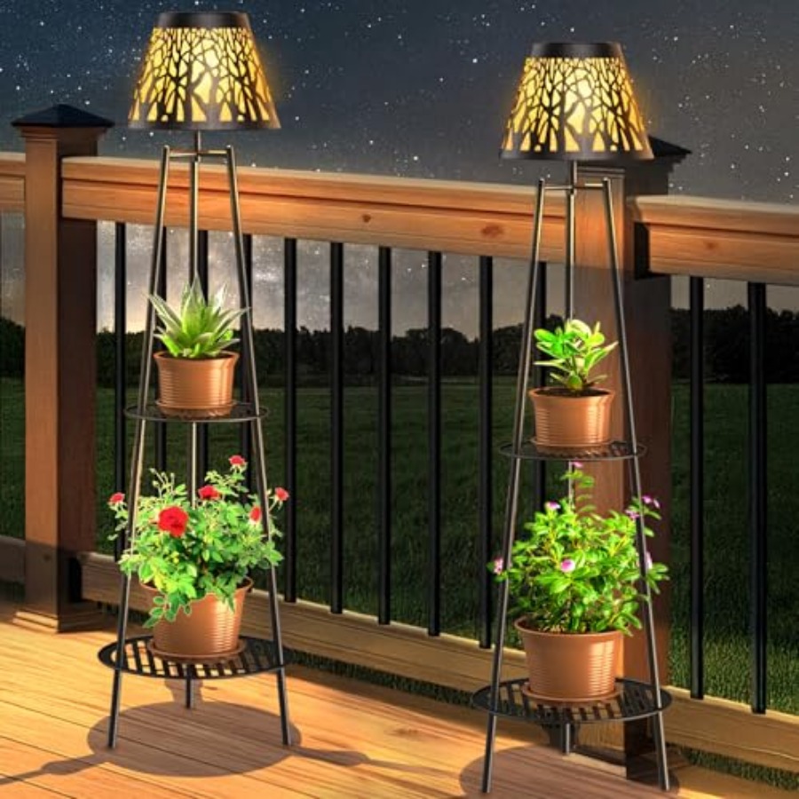 Lot de 2 lampes solaires d'ext - Outdoor Lighting Decoration avis et prix