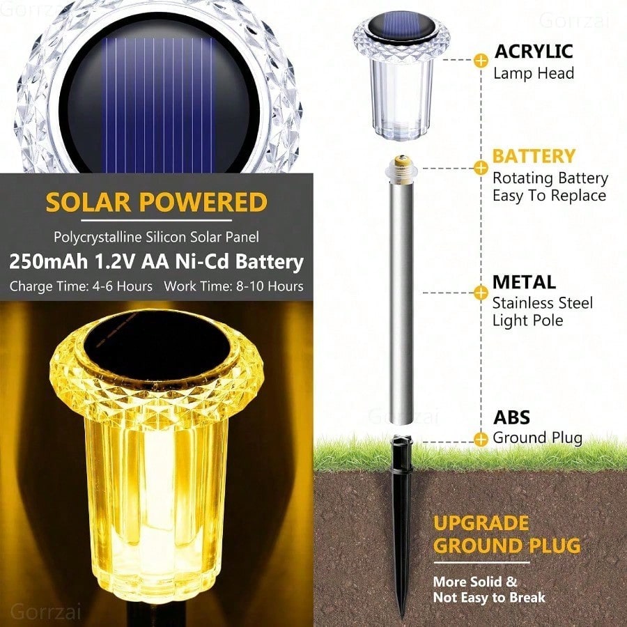 4 lampes solaires de jardin en - Outdoor Lighting Youtube avis et prix