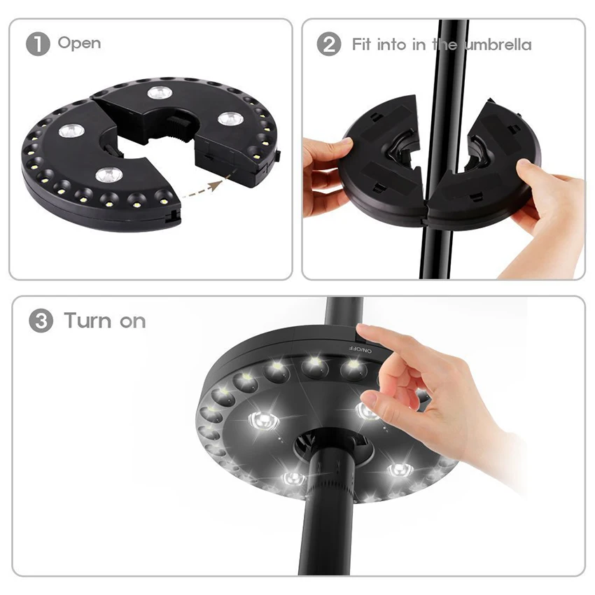 Lampe parapluie super lumineus - Outdoor Lighting Poles avis et prix