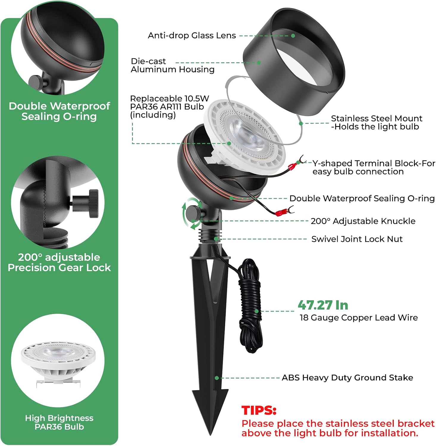 Projecteur LED paysager basse  - Outdoor Lighting Voltage avis et prix