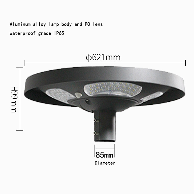 Lampe solaire LED UFO étanche  - Outdoor Lighting Poles avis et prix