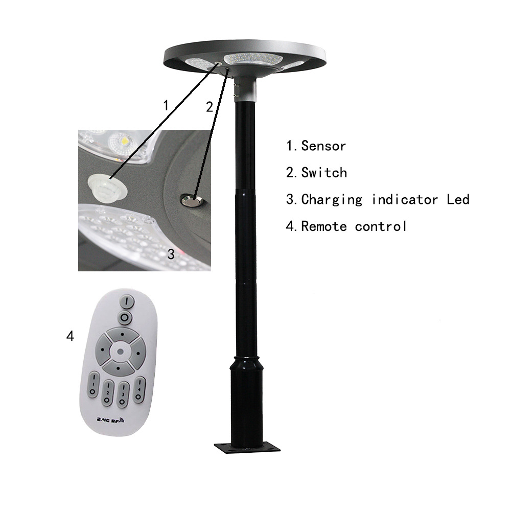 Lampe solaire LED UFO étanche  - Outdoor Lighting Poles avis et prix