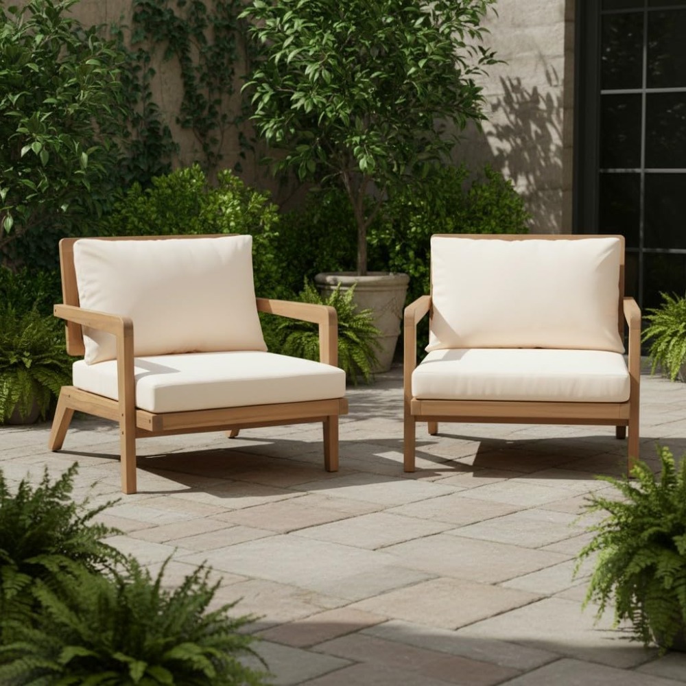 Ensemble de 2 chaises longues  - Outdoor Lighting Mid Century Modern avis et prix