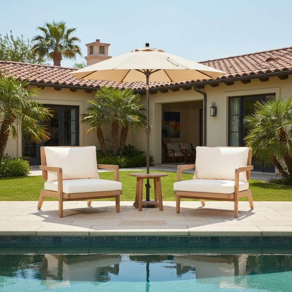 Ensemble de 2 chaises longues  - Outdoor Lighting Mid Century Modern avis et prix