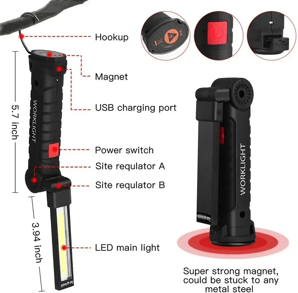 Lampe de poche LED COB, torche - Outdoor Lighting B&Q avis et prix