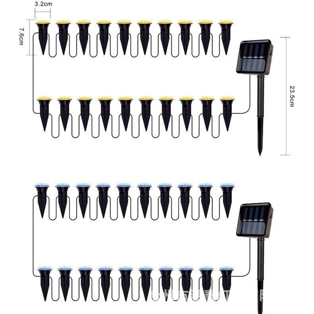 Lampes solaires de jardin 30/2 - Outdoor Lighting Driveway avis et prix