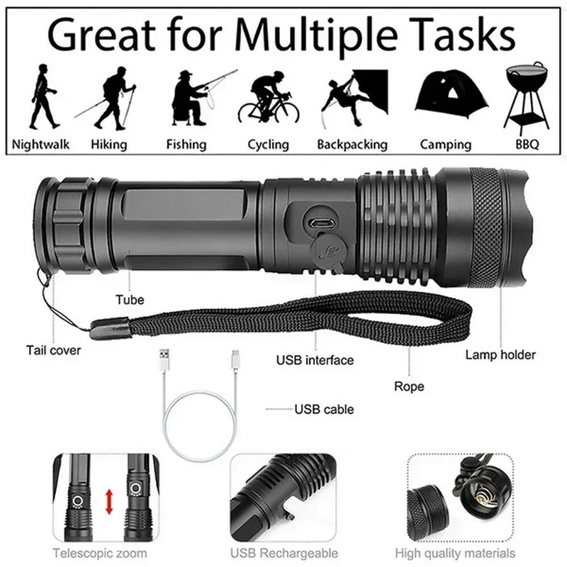 Lampe de poche LED haute puiss - Outdoor Lighting B&Q avis et prix